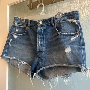 Blue Zara Denim Shorts